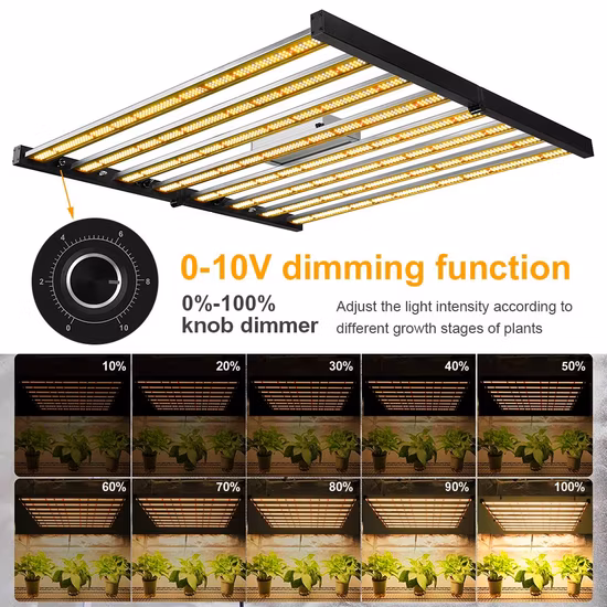 Luce di coltivazione pieghevole CE ETL 400W 600W 800W ad alto rendimento per piante da appartamento 4X4